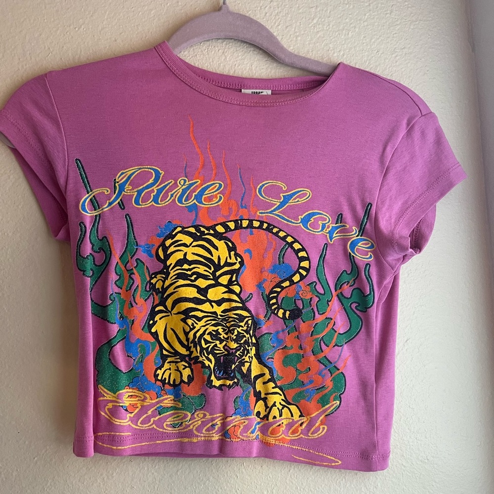 pure love tiger baby tee